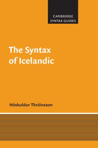 The Syntax of Icelandic (Cambridge Syntax Guides)